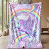 Fantasy Princess and Magical Elements Theme blanket Lightweight Warm Flannel Blanket Decorative Throw Blanket for Home Decoration