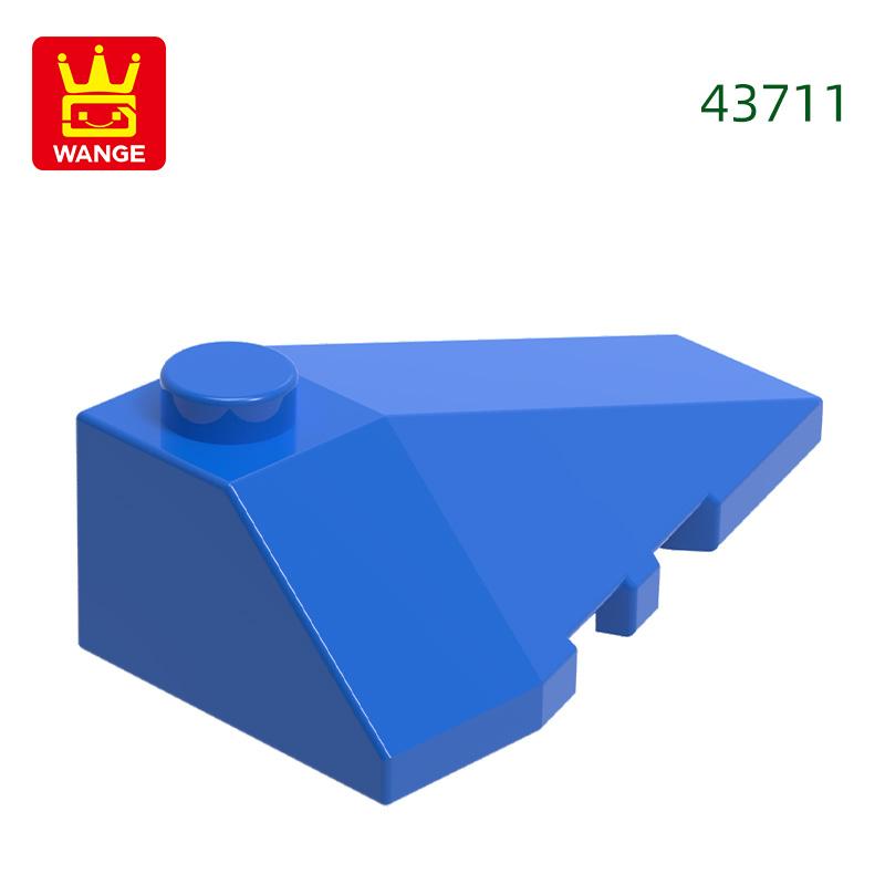 Нетоксичные 74 шт./лот 43711 Правый скошенный клин 4x3 Тройные строительные блоки Аксессуары для Moc Совместимы с Bricks Детские игрушки Подарок Bo