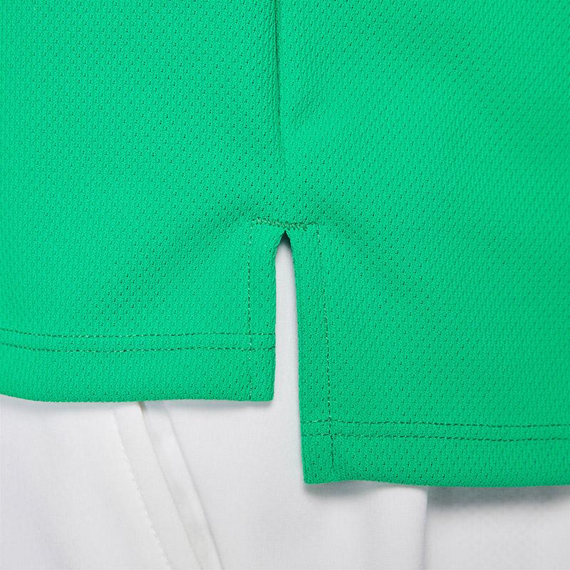 Nike Теннисная рубашка поло Мужские топы Зеленый FZ6932-324