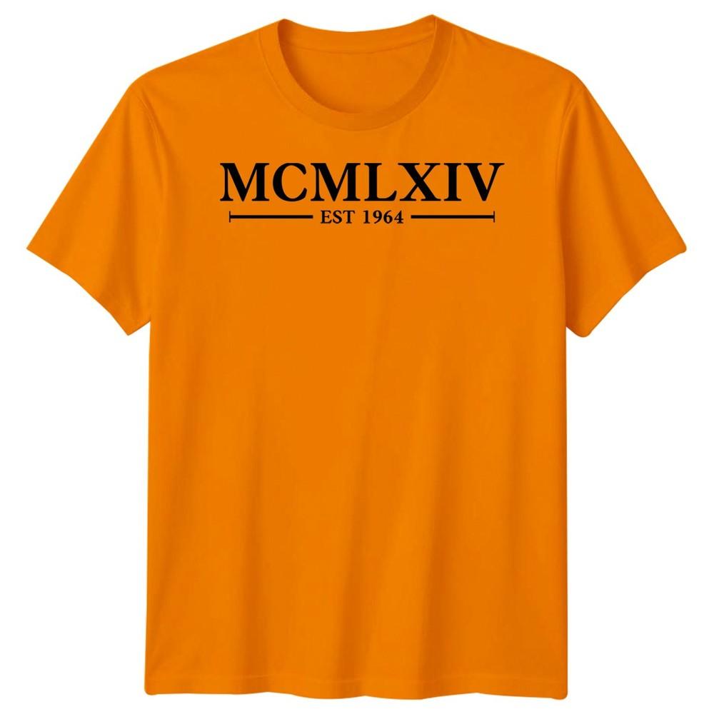 62nd Birthday TShirt Rounisex Numerals Est 1964 Mcmlxv Party Outfit Unisex Unisex Gift