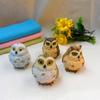 Car Decoration Bare-footed Easy Use Mini Owl Resin Crafts Miniatures Figurine Owl Ornaments