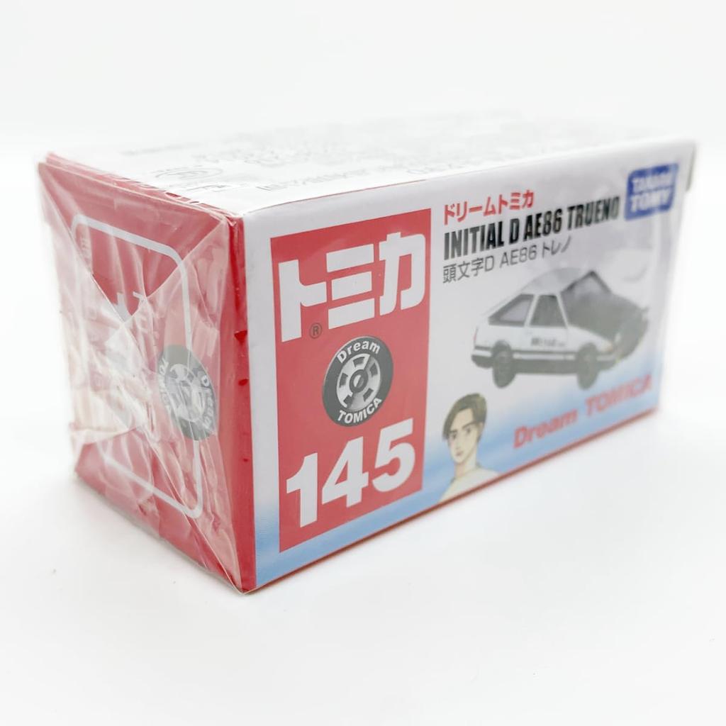 [Снятая с производства модель] Dream Tomica 145 Initial D AE86 Trueno Initial D Магазин тофу Фудзивара Спецификация для зарубежных продаж [Б/У]