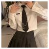 Рубашка Jk Uniform Осенние топы с длинным рукавом Женская поп-рубашка