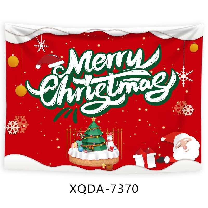 Рождественская Елка Гобелен Санта Клаус Висит Ткани Фон Ткани Рождественская Елка