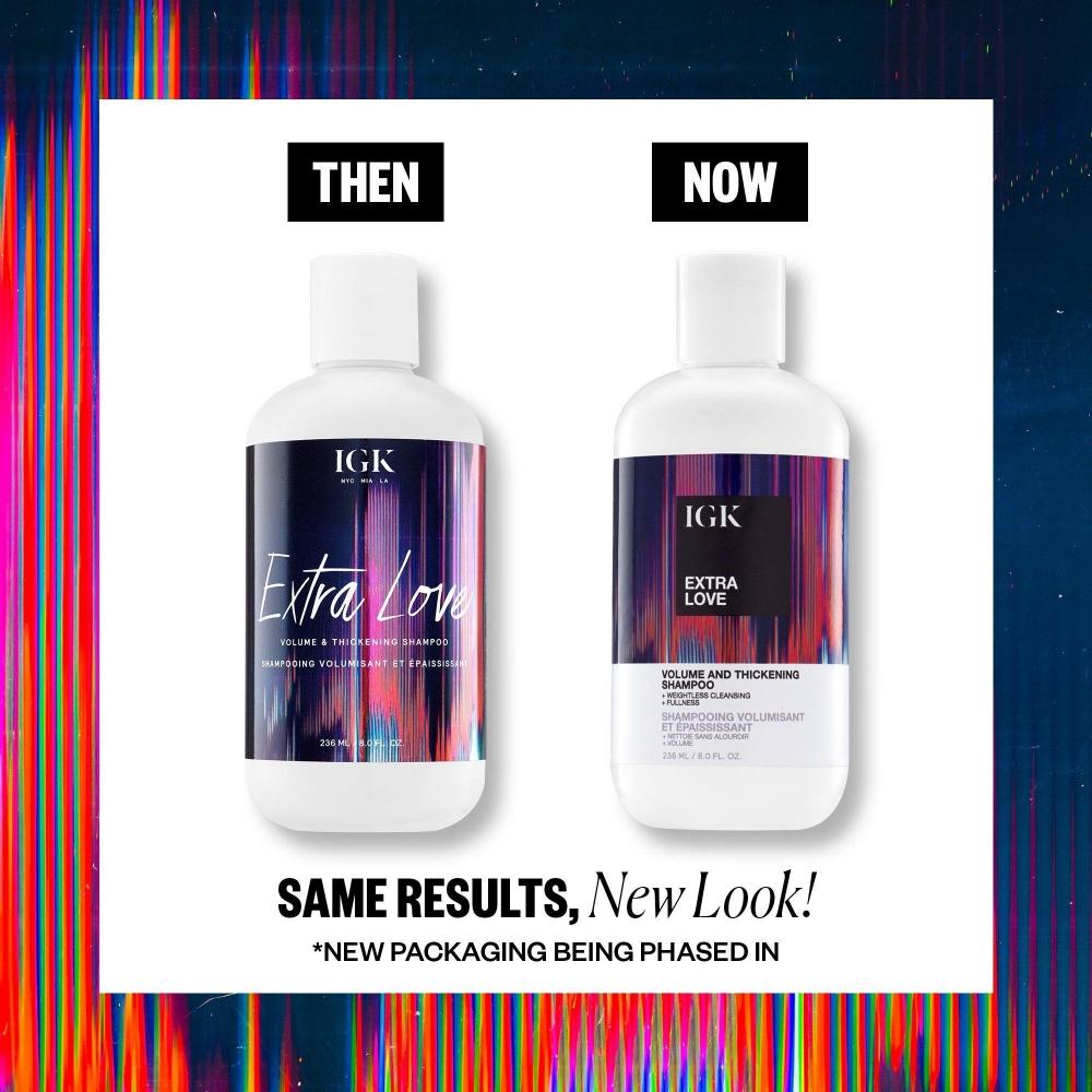 Igk Extra Love Шампунь для придания объема и густоты волосам 8,0 унций