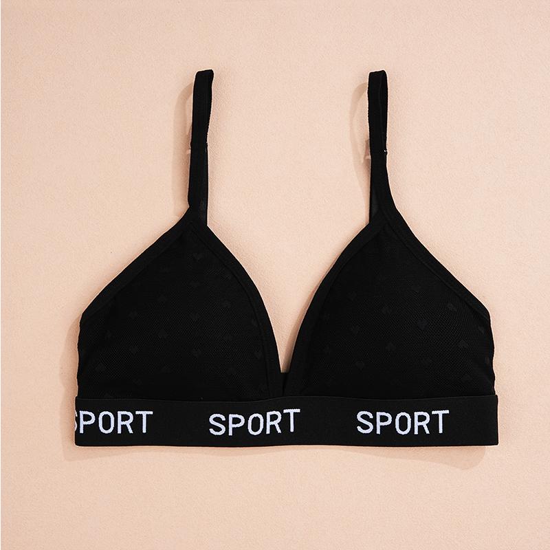 FINETOO Women's Lace Underwear Sports Bras Sexy Girls' Bra Detachable Breast Pads Bra 3/4 Cup Push Up Bra Triangle Cup Strap Underwear