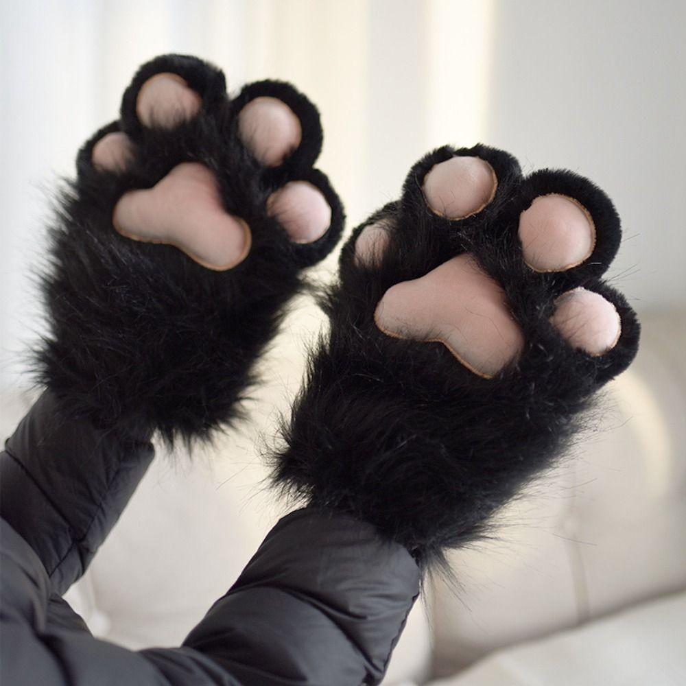 Anime Cat Claw Plush Gloves Plush Bear Claw Gloves New Furry Cat Claw Gloves