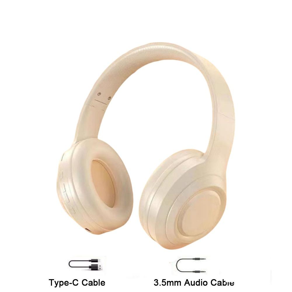 Bluetooth 5.3 Over Ear Headsets Adjustable Headband Sports Gaming Earphones for Home