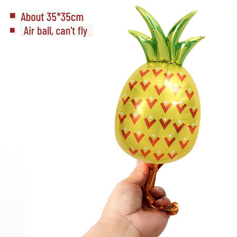 Мультяшные фольгированные шары в форме фруктов: Украшения для вечеринки с яблоками, ананасами, арбузами и виноградом