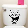 Smiley Face WC Toilet Decal Room Art Decor Funny Bathroom Kitchen Wall Sticker MIT