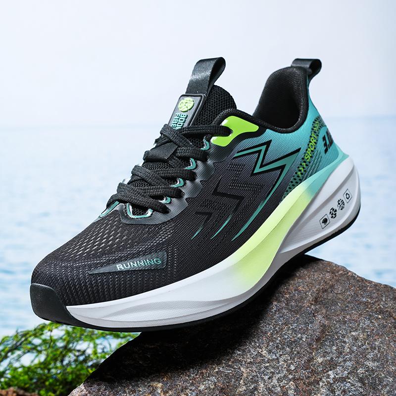 Мужские кроссовки для бега Новая сетка Дышащие Легкие Амортизирующие Толстая подошва Марафонки Модные Разноцветные Повседневные кроссовки