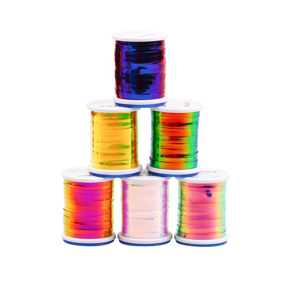 2 мм 2 тона материал для вязания мушек плоский майларовый мишурный для стримера флэшбэк нимфы комариное тело ребро рыболовная приманка