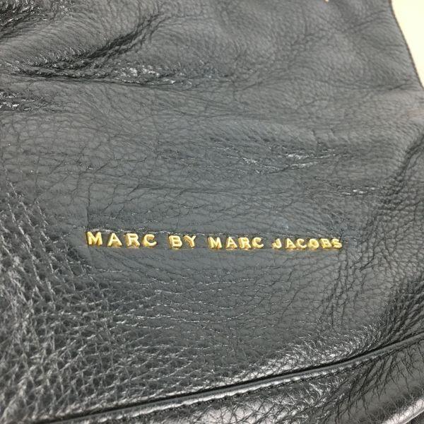 MARC BY MARC JACOBS Кожаная сумка-тоут Черный Серо-бежевый Двухцветный На плечо(ИСПОЛЬЗОВАЛ)