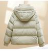 Women's Short Warm Hooded Cotton-Padded Jacket - Winter 2025 Korean Style, Thick and Loose Fit