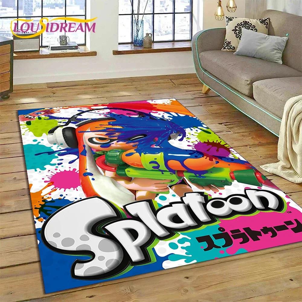 Splatoon3 PC Gamer мультфильм игровой ковер для спальни гостиной домашний диван украшение, детская игра большой декор напольный коврик подарок