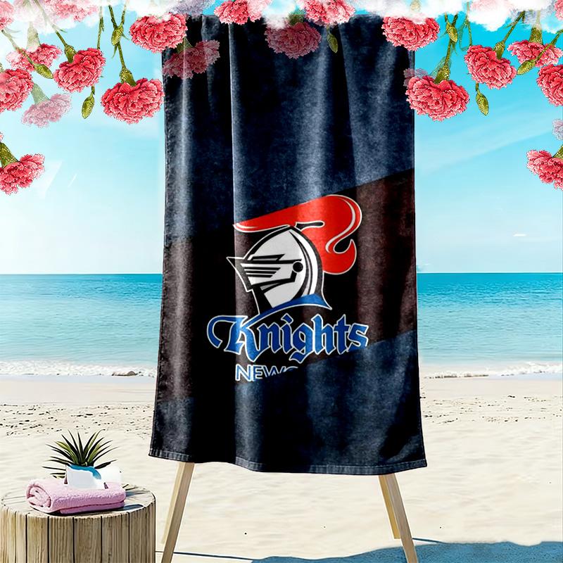 Newcastle Knights Print Beach Towel, Large Soft Quick Dry Towel for Beach Camping Swimming