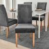 Cover Velvet Chair Grey Velvet Plush Thick