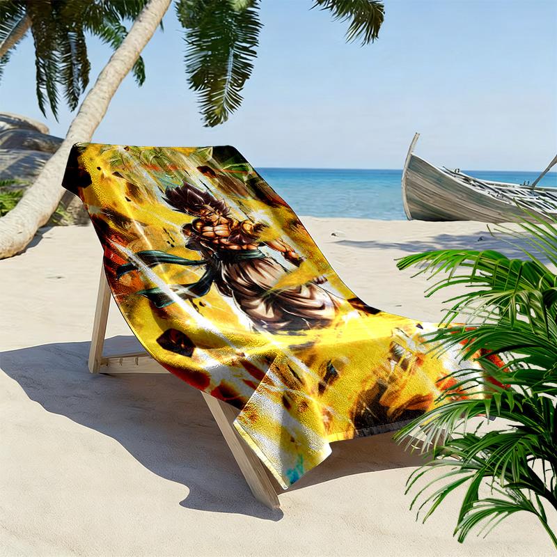 Electric Dragon Power beach towel Portable for travel Outdoor camping Absorbent bath towel Outdoor pool towel quickdrying swim towel printing