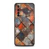 Мягкий ТПУ для Realme 11 10 9 Pro Plus GT2 GT3 GT5 C21 C25 C35 C53 C55 C67 Pro Чехол для телефона Винтажный Индустриальный Стиль Ржавый Узор