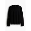 H M sliM Fit Fine Knit Sweater Black