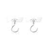 1-10pcs Adhesive Ceiling Hooks No Drill Hanging Hook for Hanging Plant Wind Chimes Stainless Steel Outdoor Adhesive Hook