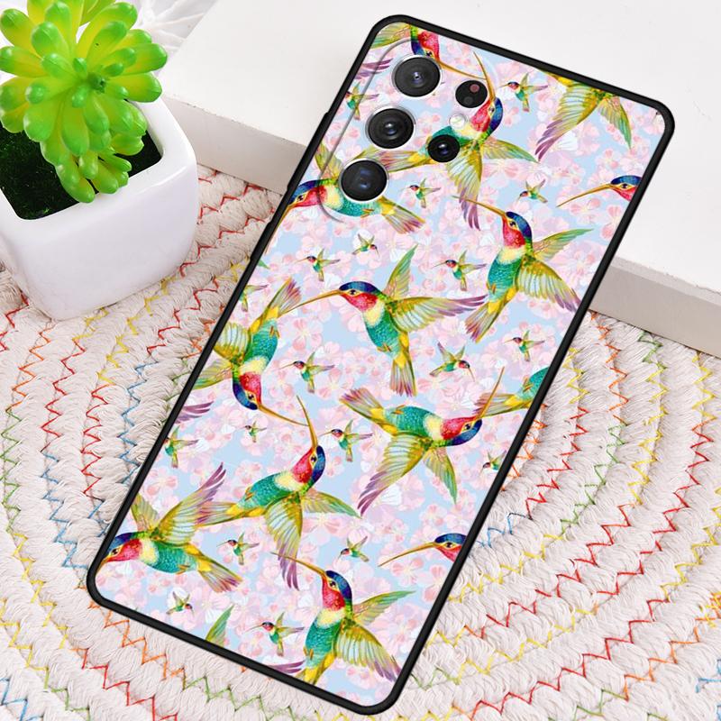 Мягкий силиконовый чехол для телефона с колибри для Samsung Galaxy note 10 pro S26 S25 S24 S23 S22 S21 Plus S25Ultra Чехол