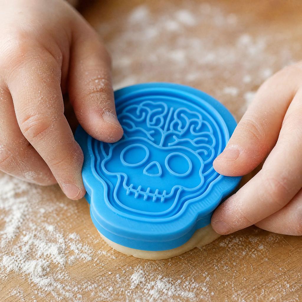 Halloween Cutter Molds, Pumpkin and Press Set for Baking