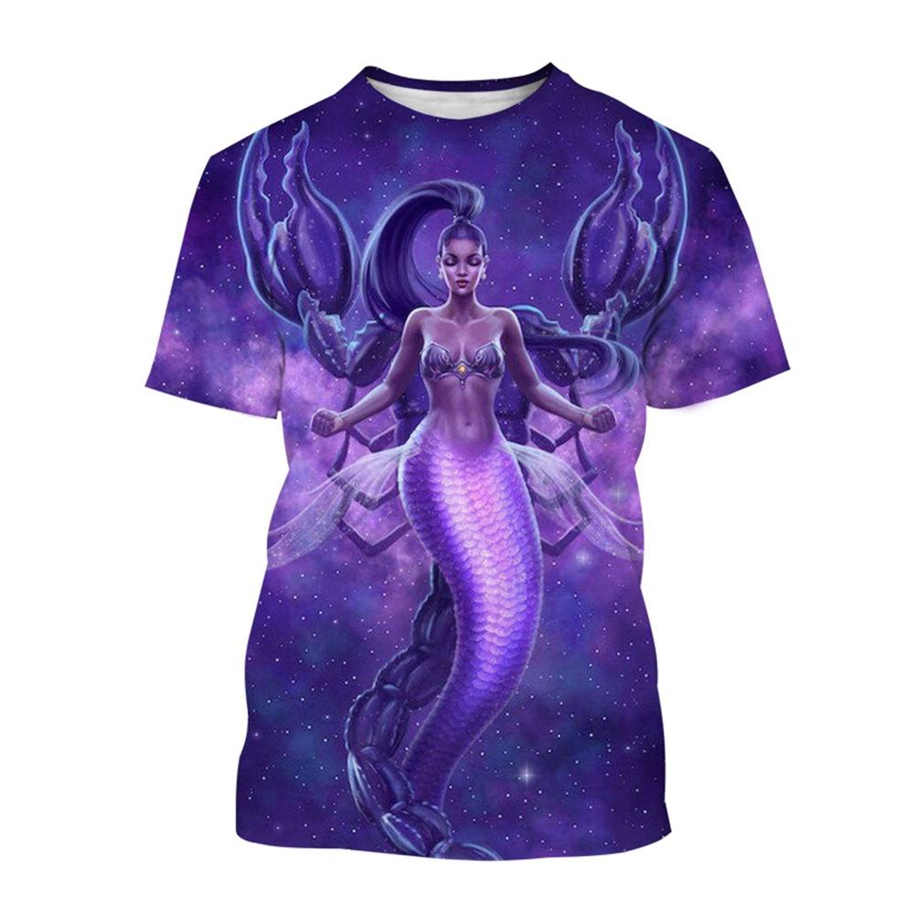 Сексуальная русалка 3D принт повседневные футболки Ocean Girl мода мужские женские повседневные уличные футболки Harajuku хип-хоп уличные детские футболки топы