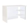 Bureau - Verre - Bois MDF - 120x50x76 Cm