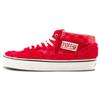 Half Cab Прочные Дышащие Полувысокие Кеды для Скейтборда Унисекс Красные Кроссовки VN000DZ3CIS