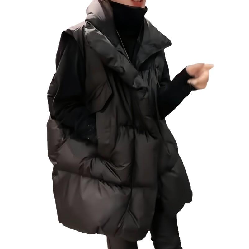 Жилет женский зимний корейский вариант верхней одежды 2024 новый осенне-зимний универсальный свободный жилет жилет куртка