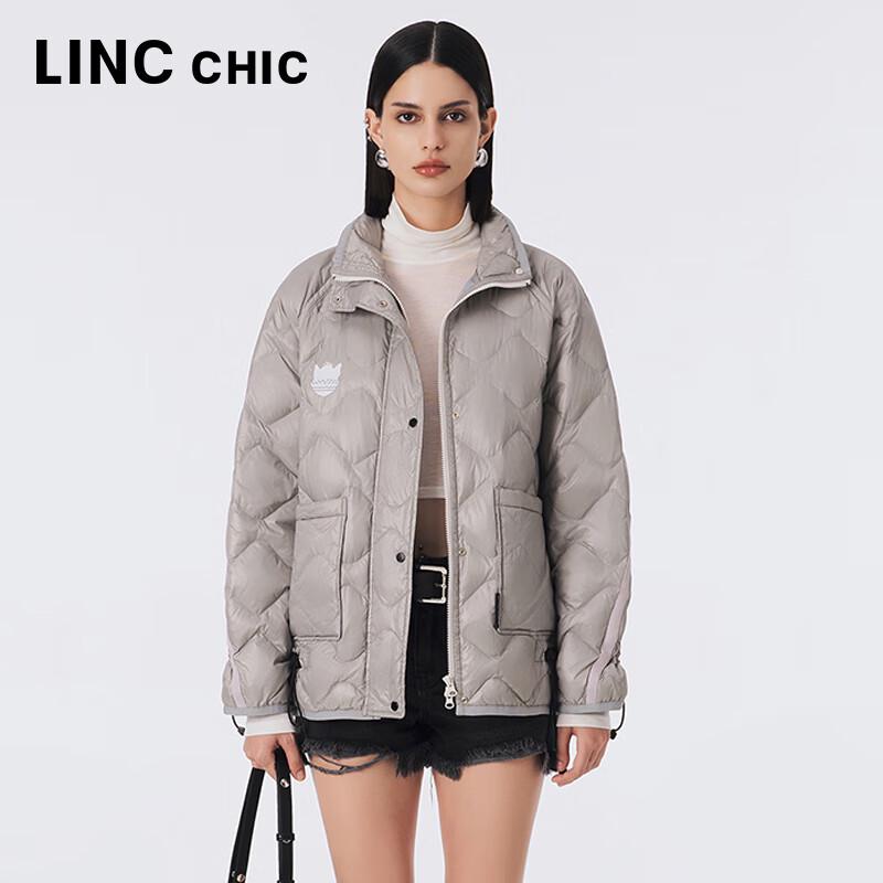 Women's Lightweight Loose Fit Stand Collar Down Jacket