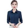 Women Shirt Elegant Lapel Collar Women's Shirt Collection Long Sleeve Slim Fit Office Lady Tops for Work Wear Fall Blouse Styles