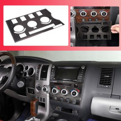 Для Toyota Tundra 2007-2013 Декоративная накладка на консоль климат-контроля из углеродного волокна