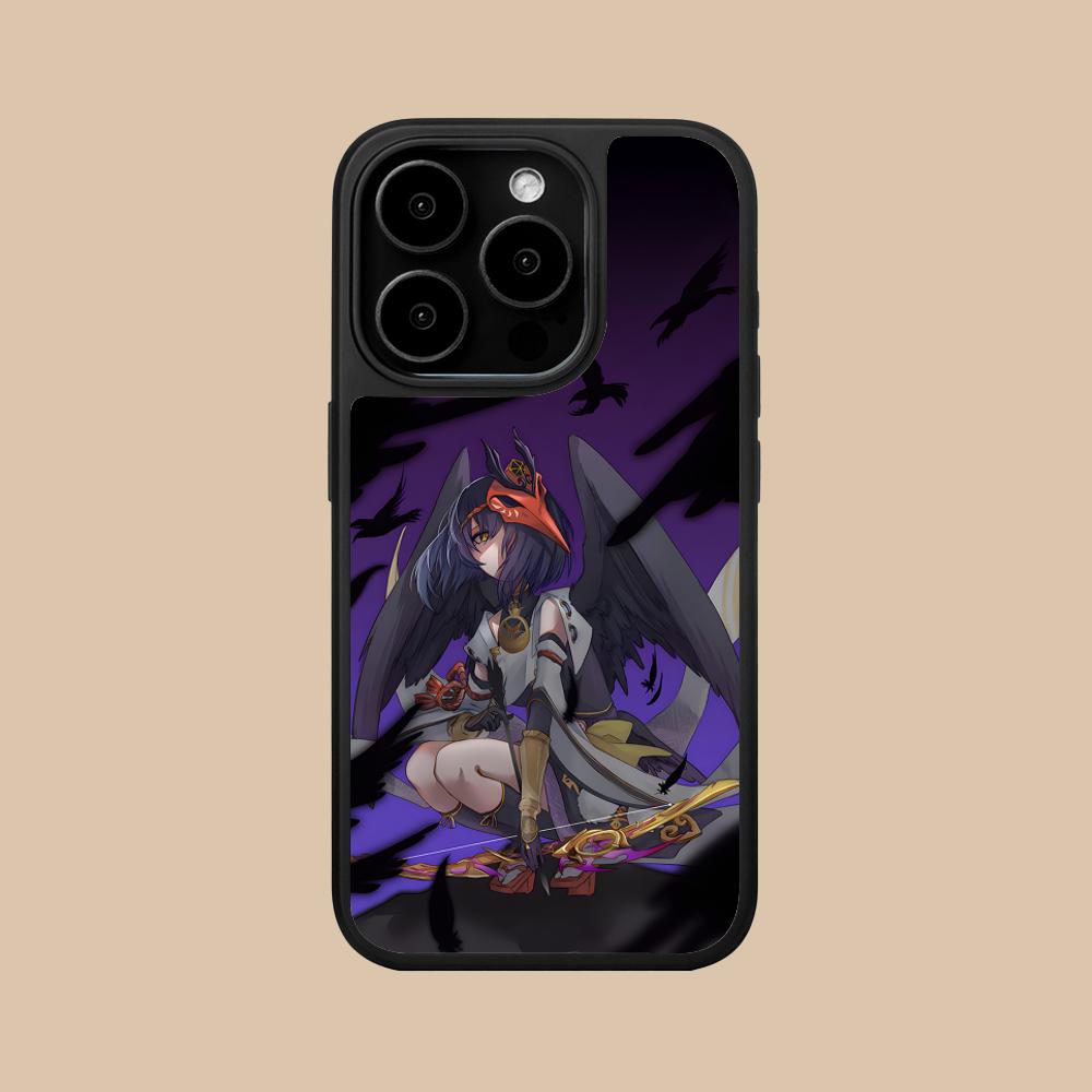 Game GI Kujou Sara Mobile Phone Case for iPhone 17 16 15 14 13 12 11 Air Pro Max Plus Matte Surface Colorful Cover Luxury Cover