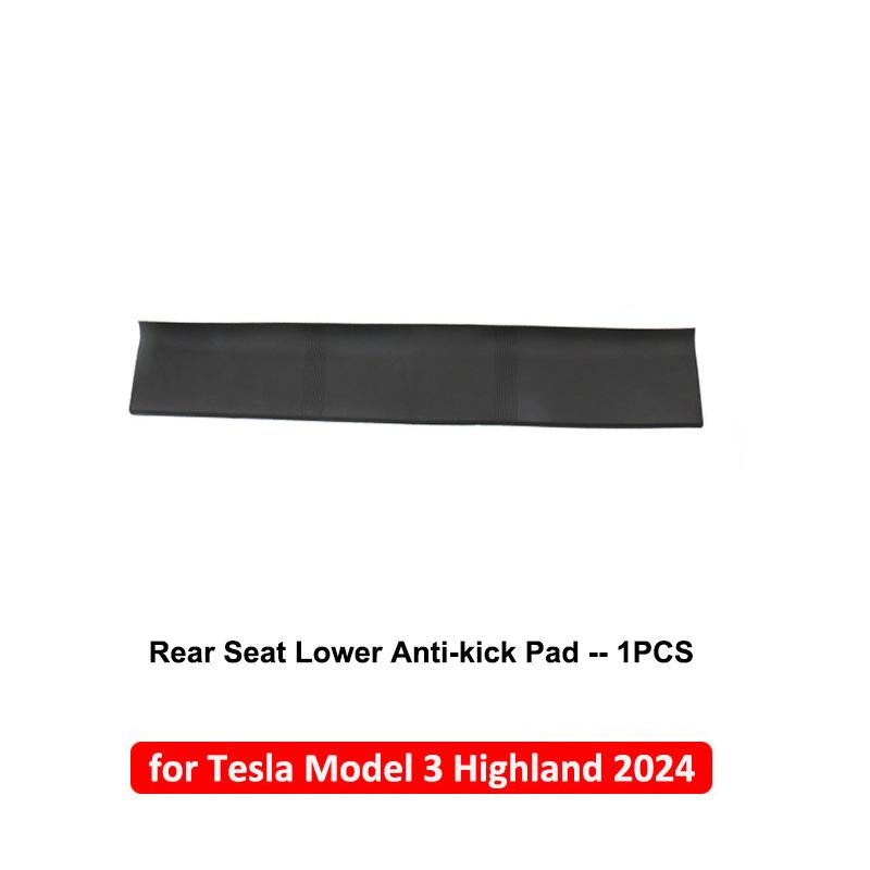 For Tesla Model 3 Highland 2024-2026 Front Rear Door Sill Protector Cover Threshold Strip Anti-kick Guard Panel Waterproof Pad