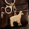 Alloy Keychains Faux Pearl Sheep Keychain, Zinc Lamb Car Key Ring Mini Holder, Handbags Backpacks Charm Decorative Accessory for Women Girls