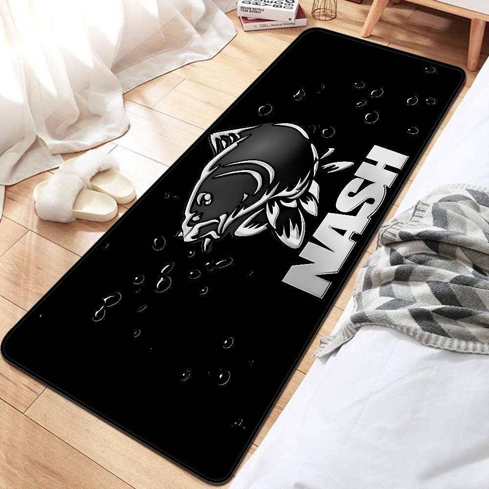 Nash Fishing Logo Floor Mat INS Style Soft Bedroom Floor House Laundry Room Mat Anti-skid Bedside Area Rugs