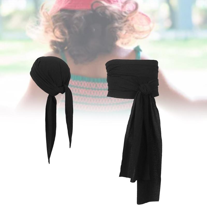 Пиратская бандана, средневековая, эпохи Возрождения, пиратский пояс-кушак, пиратские повязки на голову, широкий пояс для костюма на Хэллоуин