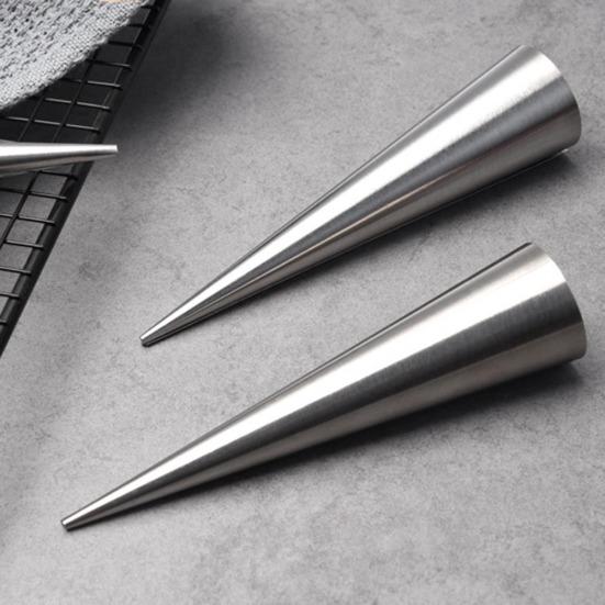 Конус из нержавеющей стали, заостренная форма, спиральная форма для круассана, хлеба, трубка, инструмент для выпечки