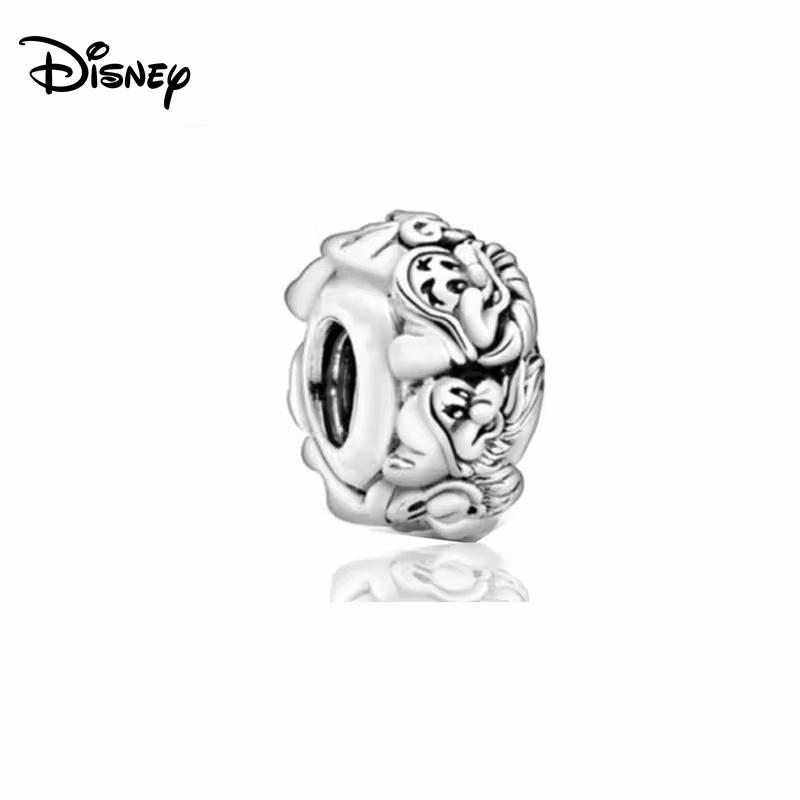 Disney 925 Silver Minnie Strawberry Bear Charms Beads Fits 3mm Original Bracelet Necklace Womens DIY Fine Jewelry Gifts