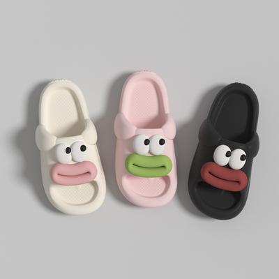 Модные Унисекс Забавные Мультяшные Шлепанцы на Платформе Мягкие Удобные Нескользящие Увеличивающие Рост для Ношения на Улице и в Помещении Лето 2025 Новинка