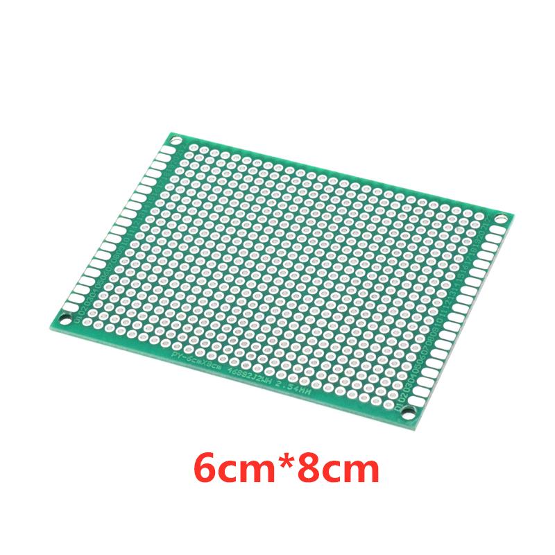 10 шт. 9x15 см 8x12 см 7x9 см 6x8 см 5x7 см 4x6 см 3x7 см 2x8 см зеленая двусторонняя луженая жестяная пластина с распылителем PCB универсальная доска