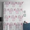 Cartoon Butterfly Pink Elephant Sheer Curtains For Living Room Kids Bedroom Tulle Curtains Kitchen Window Treatment Drapes