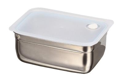 Контейнер для хранения Pearl Metal из нержавеющей стали с клапаном, контейнер для хранения Shield Lock 1,8 л HB-5051