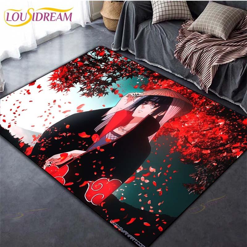 Коврик в стиле аниме, ковер, ковры Наруто для гостиной, мягкий напольный коврик, коврики для спальни, дверной коврик, нескользящие коврики, коврик для ванной