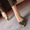 Туфли-лодочки с острым носком, узором под змею, без застежки, на низком каблуке, элегантные, для женщин, летние, молодежный тренд, корейский стиль, шик, острый носок, повседневные, женские балетки