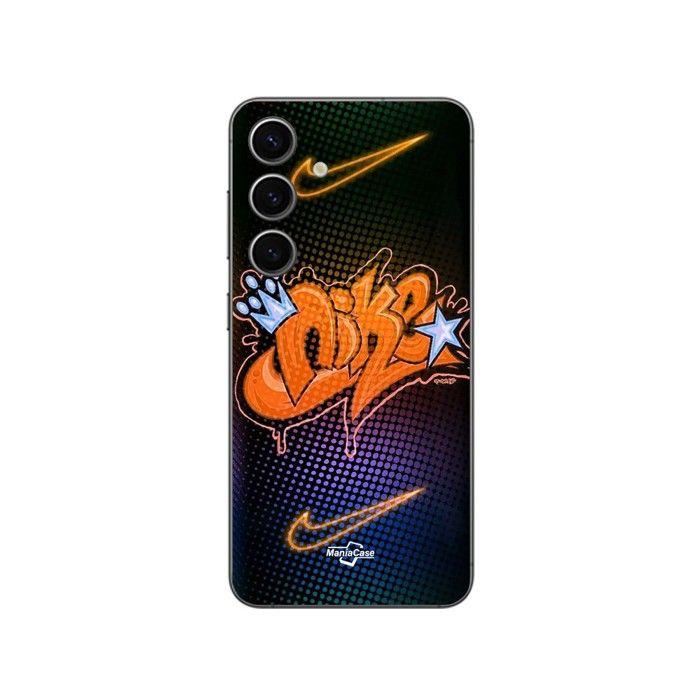 Coque de téléphone - MANIACASE - Samsung Galaxy S25 - Silicone TPU - Just do it - Orange