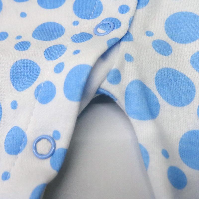 Хлопковый боди с длинным рукавом для малыша с милым животным принтом и горошком для осени и зимы