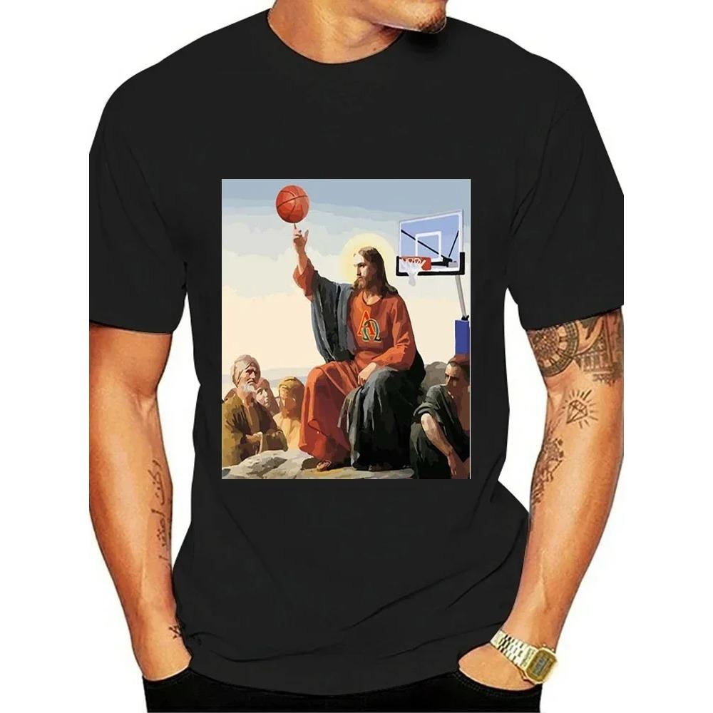 High Quality Short Sleeve Top Not Today Satan Jesus Vs Satan in O-Neck T Shirt Man/Woman Short Sleeve Tees Shirt 2024 New In